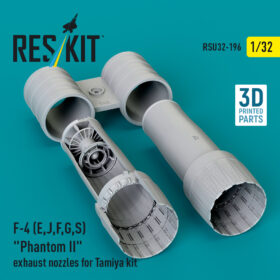 Reskit F-4 (E, J, F, G, S) "Phantom II" exhaust nozzles for Tamiya kit (1/32) RSU32-0196
