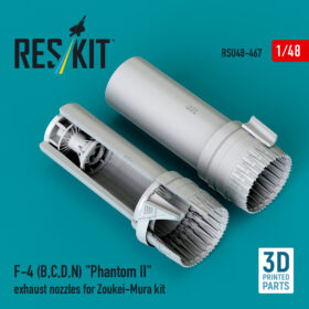Reskit F-4 (B, C, D, N) "Phantom II" exhaust nozzles for Zoukei-Mura kit (1/48) RSU48-0467