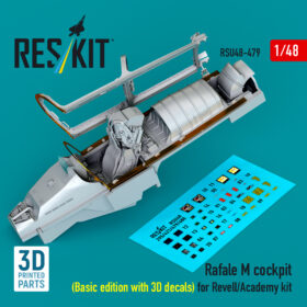 Reskit Rafale M cockpit (Basic edition with 3D decals) for Revell/Academy kit (1/48) RSU48-0479