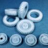 Minor 1/24 Land Rover 7,50 military pattern wheels for Italeri 248007