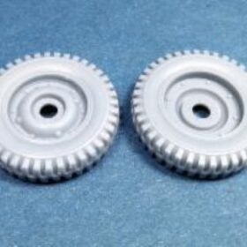 Minor 1/24 6.00x16 military pattern Jeep spare wheels (2 units) 248015