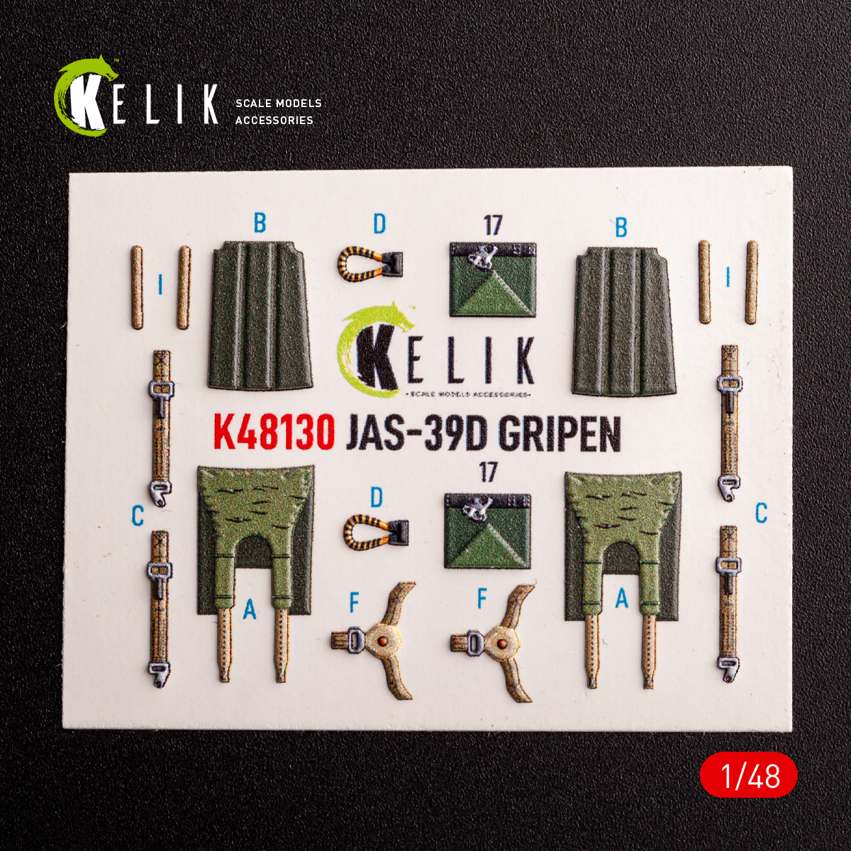 Kelik Jas-39 D - interior 3D decals for Italeri kit (1/48) K48130 - Image 3