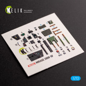 Kelik Mirage 2000-5F - interior 3D decals for ModelSvit kit (1/72) K72178