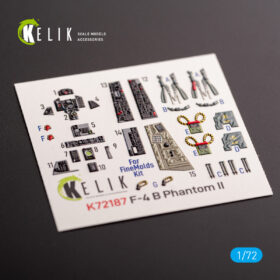 Kelik F-4B Phantom - interior 3D decals for FineMolds kit (1/72) K72187