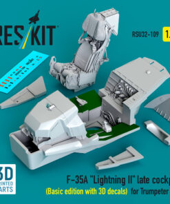 Reskit F-35A "Lightning II" late cockpit (Basic edition with 3D decals) for Trumpeter kit (1/32) RSU32-0109