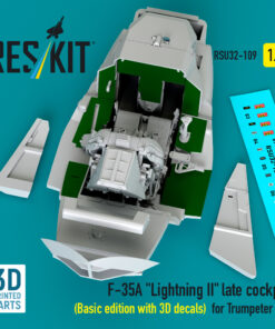 Alternative view of Reskit F-35A "Lightning II" late cockpit (Basic edition with 3D decals) for Trumpeter kit (1/32) RSU32-0109