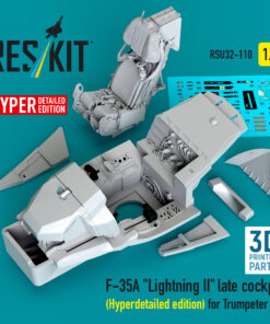 Reskit F-35A "Lightning II" late cockpit (Hyperdetailed edition) for Trumpeter kit (1/32) RSU32-0110