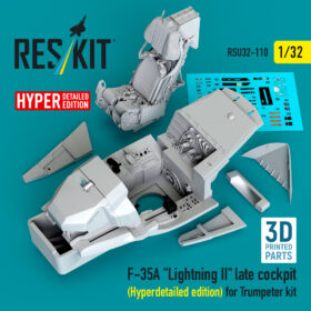 Reskit F-35A "Lightning II" late cockpit (Hyperdetailed edition) for Trumpeter kit (1/32) RSU32-0110