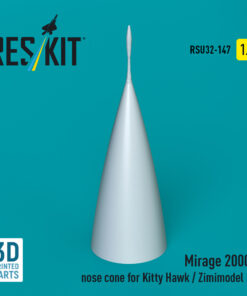 Reskit Mirage 2000C nose cone for Kitty Hawk / Zimimodel kit (3D Printed) RSU32-0147