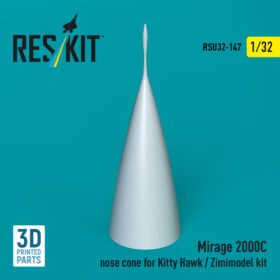 Reskit Mirage 2000C nose cone for Kitty Hawk / Zimimodel kit (3D Printed) RSU32-0147