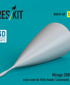 Alternative view of Reskit Mirage 2000C nose cone for Kitty Hawk / Zimimodel kit (3D Printed) RSU32-0147