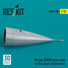 Reskit Mirage 2000N nose cone for Kitty Hawk / Zimimodel kit (3D Printed) RSU32-0206
