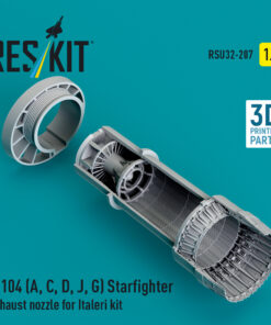 Reskit F-104 (A, C, D, J, G) "Starfighter" exhaust nozzle for Italeri kit (1/32) RSU32-0207