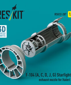 Alternative view of Reskit F-104 (A, C, D, J, G) "Starfighter" exhaust nozzle for Italeri kit (1/32) RSU32-0207