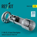 Reskit F-104 (S, G late) "Starfighter" exhaust nozzle for Italeri kit (1/32) RSU32-0208