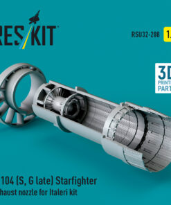 Reskit F-104 (S, G late) "Starfighter" exhaust nozzle for Italeri kit (1/32) RSU32-0208