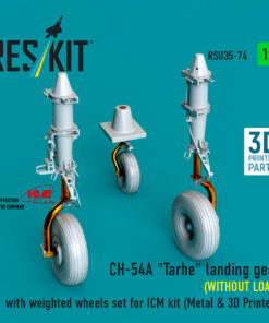 Reskit CH-54A "Tarhe" landing gear (WITHOUT LOAD) with weighted wheels set for ICM kit (1/35) RSU35-0074