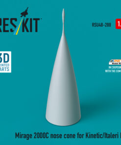 Reskit Mirage 2000C nose cone for Kinetic/Italeri kit (3D Printed) RSU48-0288