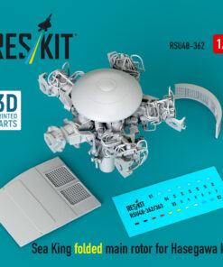Reskit Sea King folded main rotor for Hasegawa kit (3D Printed) RSU48-0362