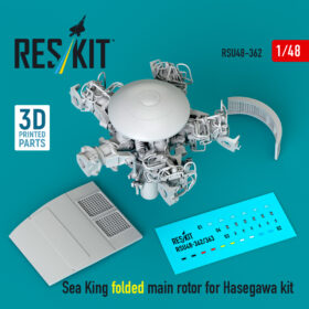 Reskit Sea King folded main rotor for Hasegawa kit (3D Printed) RSU48-0362