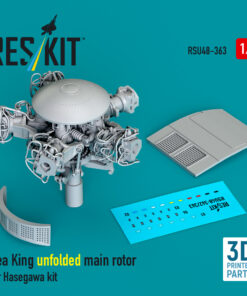 Reskit Sea King unfolded main rotor for Hasegawa kit (3D Printed) RSU48-0363