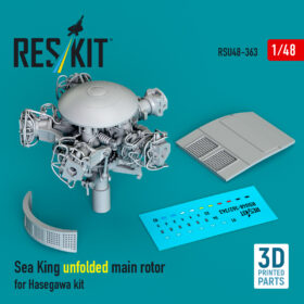 Reskit Sea King unfolded main rotor for Hasegawa kit (3D Printed) RSU48-0363