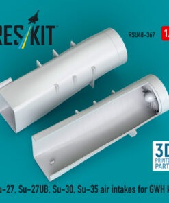 Reskit Su-27, Su-27UB,30,35 air intakes for GWH kit (3D Printed) RSU48-0367