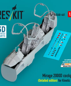 Reskit Mirage 2000D cockpit (Detailed edition) for Kinetic kit (1/48) RSU48-0461