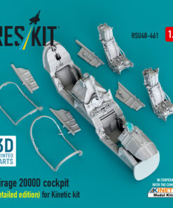 Alternative view of Reskit Mirage 2000D cockpit (Detailed edition) for Kinetic kit (1/48) RSU48-0461
