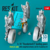 Reskit A-10 "Thunderbolt II" landing gears (Early & Late) with weighted wheels set for Academy kit (1/48) RSU48-0497