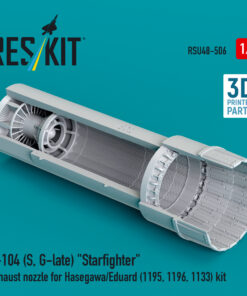 Reskit F-104 (S, G-late) "Starfighter" exhaust nozzle for Hasegawa/Eduard kit (3D Printed) (1/48) RSU48-0506