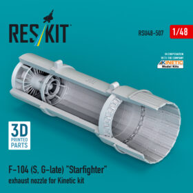 Reskit F-104 (S, G-late) "Starfighter" exhaust nozzle for Kinetic kit (1/48) RSU48-0507