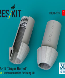 Reskit F/A-18 "Super Hornet" type 1 exhaust nozzles for Meng kit (3D Printed) RSU48-0520