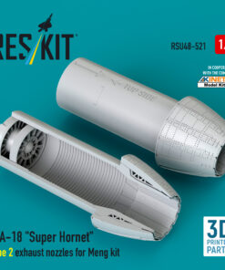 Reskit F/A-18 "Super Hornet" type 2 exhaust nozzles for Meng kit (3D Printed) RSU48-0521