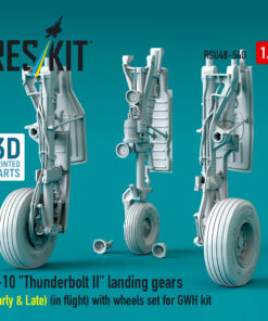 Reskit A-10 "Thunderbolt II" landing gears (Early & Late) with wheels set for GWH kit (3D Printed) (1/48) RSU48-0540
