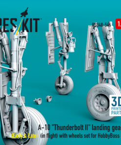 Alternative view of Reskit A-10 "Thunderbolt II" landing gears (Early & Late) with wheels set for HobbyBoss kit (3D Printed) (1/48) RSU48-0546