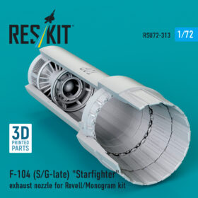 Reskit F-104 (S/G-late) "Starfighter" exhaust nozzle for Revell/Monogram kit (1/72) RSU72-0313