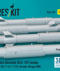 Alternative view of Reskit Matra Durandal (BLU-107) bombs (F-15E, F-16, F-111E, Tornado, Mirage 2000) (3D Printed) (1/32) RS32-0507