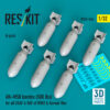 Reskit AN-M58 bombs (500 lbs) for all USAF & RAF of WW2 & Korean War (3D Printed) (1/32) RS32-0546