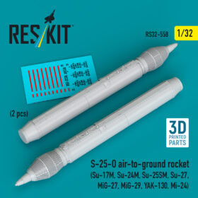 Reskit S-25-O air-to-ground rocket (2 pcs) (3D Printed) (1/32) RS32-0558