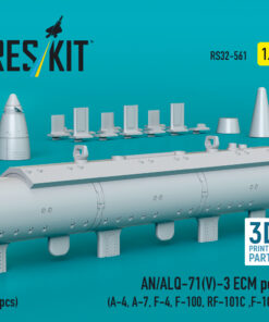 Alternative view of Reskit AN/ALQ-71(V)-3 ECM pod (1pcs) (3D Printed) (1/32) RS32-0561