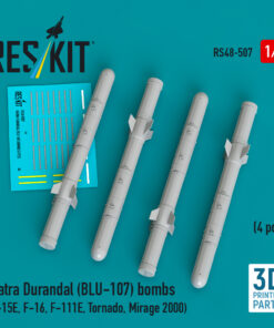 Reskit Matra Durandal (BLU-107) bombs (F-15E, F-16, F-111E, Tornado, Mirage 2000) (3D Printed) (1/48) RS48-0507