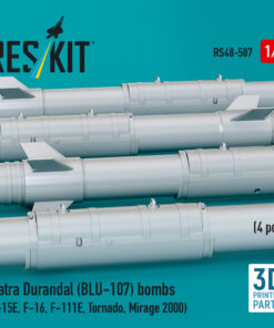 Alternative view of Reskit Matra Durandal (BLU-107) bombs (F-15E, F-16, F-111E, Tornado, Mirage 2000) (3D Printed) (1/48) RS48-0507
