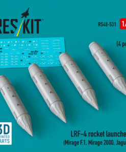 Reskit LRF-4 rocket launchers (4 pcs) (3D Printed) (1/48) RS48-0531