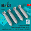 Reskit BL755 cluster bombs (4 pcs) (3D Printed) (1/48) RS48-0535