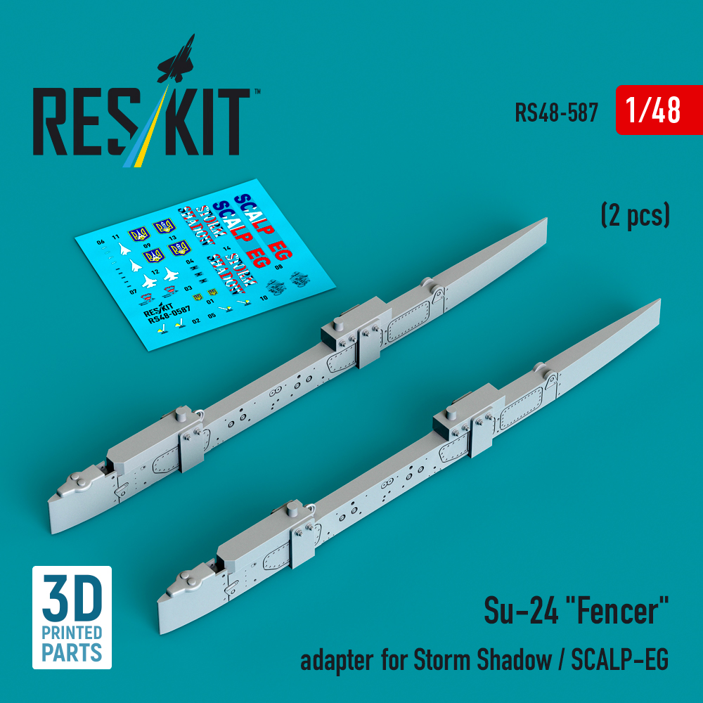 Reskit Su-24 "Fencer" adapter for Storm Shadow / SCALP-EG (2 pcs) (1/48) RS48-0587 - Image 2
