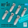 Reskit AN-M58 bombs (500 lbs) for all USAF & RAF of WW2 & Korean War (3D Printed) (1/72) RS72-0546