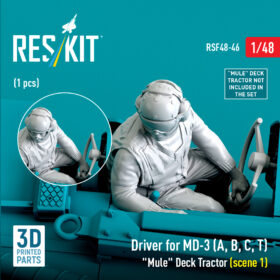 Reskit Driver for MD-3 (A, B, C, T) "Mule" Deck Tractor (1 pcs) (3D Printed) (1/48)