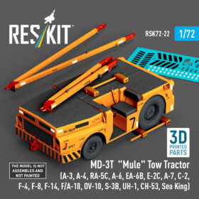 Reskit MD-3T "Mule" Tow Tractor (A-3, A-4, RA-5C, A-6, EA-6B, E-2C, A-7, C-2, F-4, F-8, F-14, F/A-18, OV-10, S-3B, UH-1, CH-53, Sea King) (3D Printed model kit) (1/72)