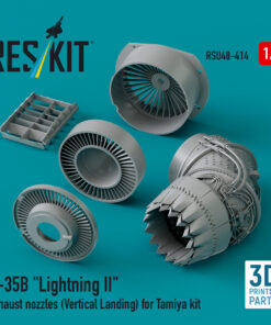 Alternative view of Reskit ​F-35B "Lightning II" exhaust nozzles (Vertical Landing) for Tamiya kit (3D printed) (1/48) RSU48-0414
